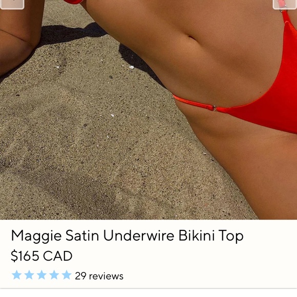 Frankie’s Bikinis Maggie Satin Top NWT - Picture 3 of 3